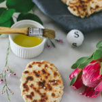 Fluffy, and tender Paleo-ish Naan that is easy-to-make, and dairy- and gluten-free!