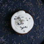 Celebration Cupcakes! | Chocolate Cupcakes with Lavender Vanilla Cream Cheese Frosting | Paleo-ish