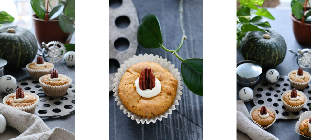 Bouchon-ish Pumpkin Muffins with Cream Cheese Frosting
